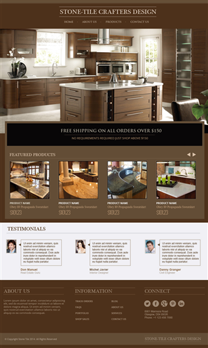 Web Design by jeckx2 for stone-tile crafters | Design: #3255941