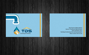 Diseño de Tarjeta de Presentación por VesnaBalkanska para TDS Plumbing and Roofing | Diseño: #3270198