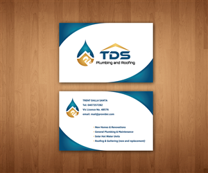 Business Card Design by netbill00 for TDS Plumbing and Roofing | Design #3269665