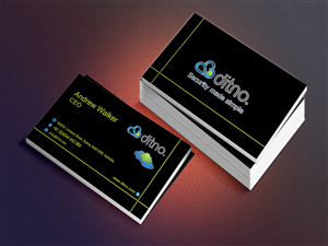 Business Card Design for Funky New Cloud Security Start-up | Business Card Design by Sajin