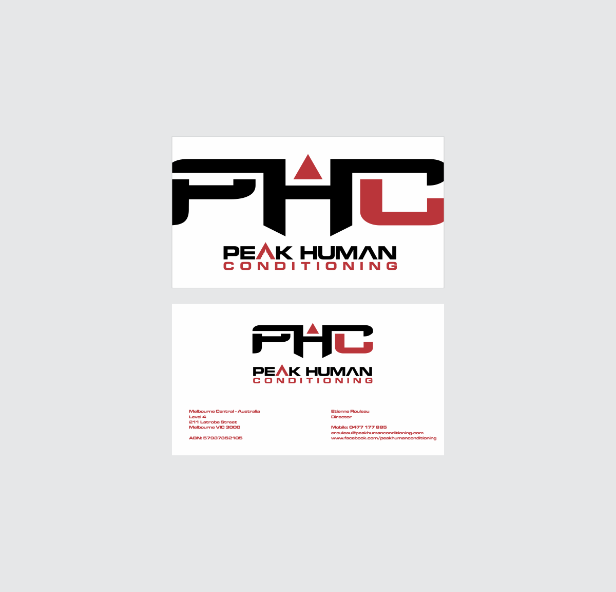 Business Card Design by ranidesign for Peak Human Conditioning | Design #3215368