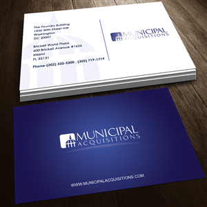 Municipal Acquisitions Business Card | Business Card Design by Sandaruwan
