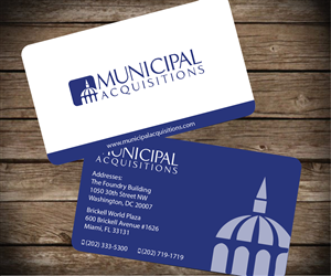 Business Card Design by Aaaron for Municipal Acquisitions | Design: #3262508