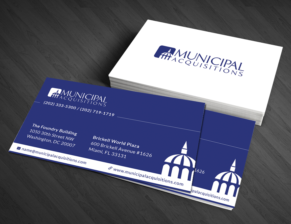 Business Card Design by  Artman for Municipal Acquisitions | Design #3265377