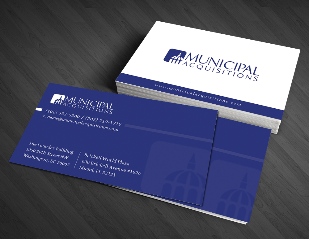Diseño de Tarjeta de Presentación por  Artman para Municipal Acquisitions | Diseño #3265388