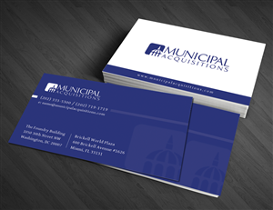 Business Card Design by  Artman for Municipal Acquisitions | Design: #3265388