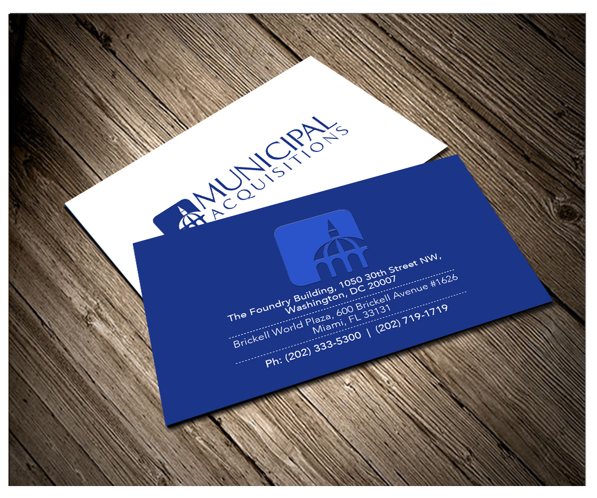 Diseño de Tarjeta de Presentación por reendesigns  para Municipal Acquisitions | Diseño #3221063