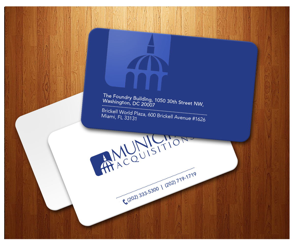 Business Card Design by reendesigns  for Municipal Acquisitions | Design #3221156