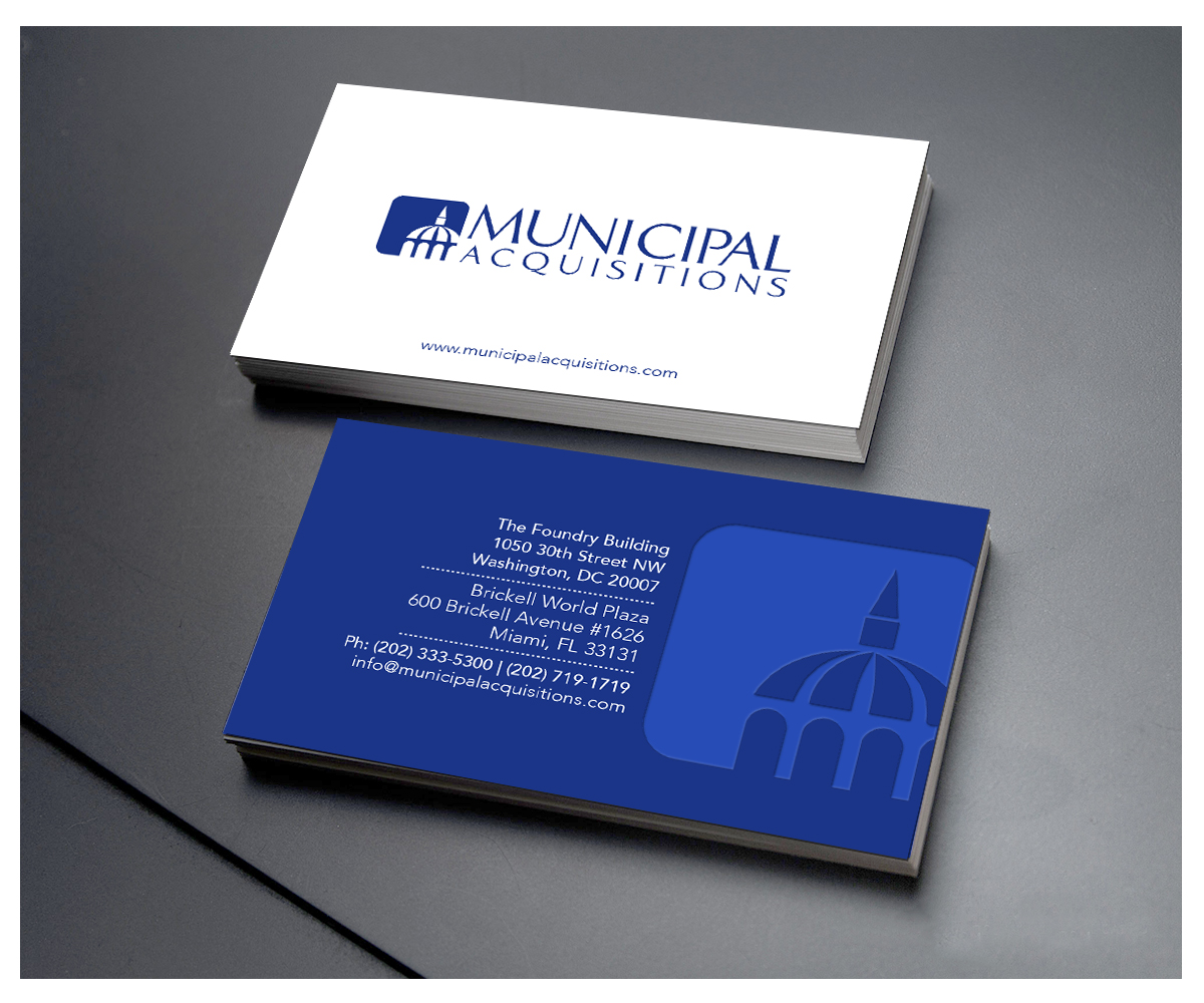 Business Card Design by reendesigns  for Municipal Acquisitions | Design #3226130