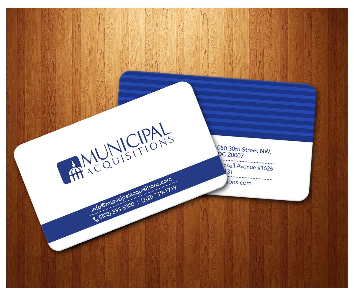Business Card Design by reendesigns  for Municipal Acquisitions | Design #3226202