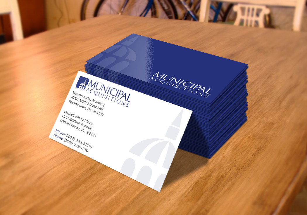 Business Card Design by InfiniteDesign for Municipal Acquisitions | Design: #3217639
