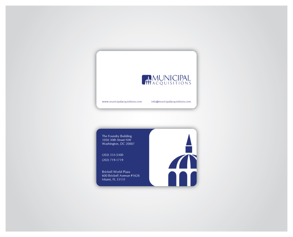 Business Card Design by Concept Studio for Municipal Acquisitions | Design #3223487
