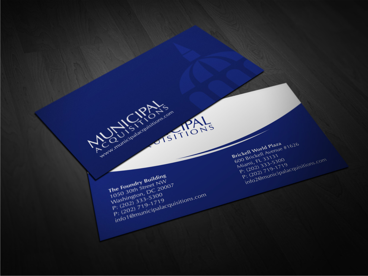 Business Card Design by Atvento Graphics for Municipal Acquisitions | Design #3226506