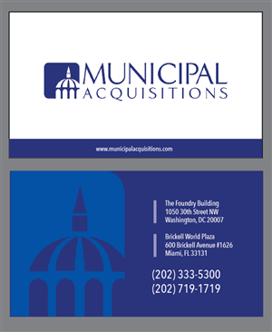 Business Card Design by Phuong Anh for Municipal Acquisitions | Design #3225615
