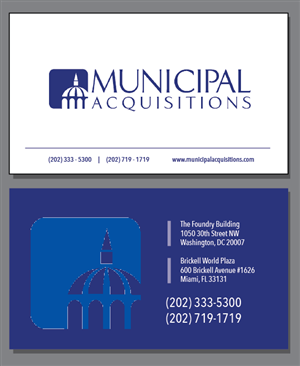 Business Card Design by Phuong Anh for Municipal Acquisitions | Design: #3225617