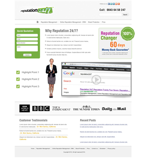 Web Design by LORIKEET CG for this project | Design: #907093