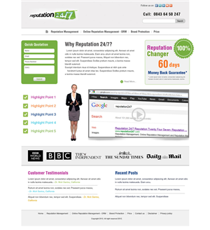 Web Design by LORIKEET CG for this project | Design: #925557