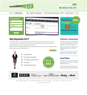 Web Design by LORIKEET CG for this project | Design: #941665