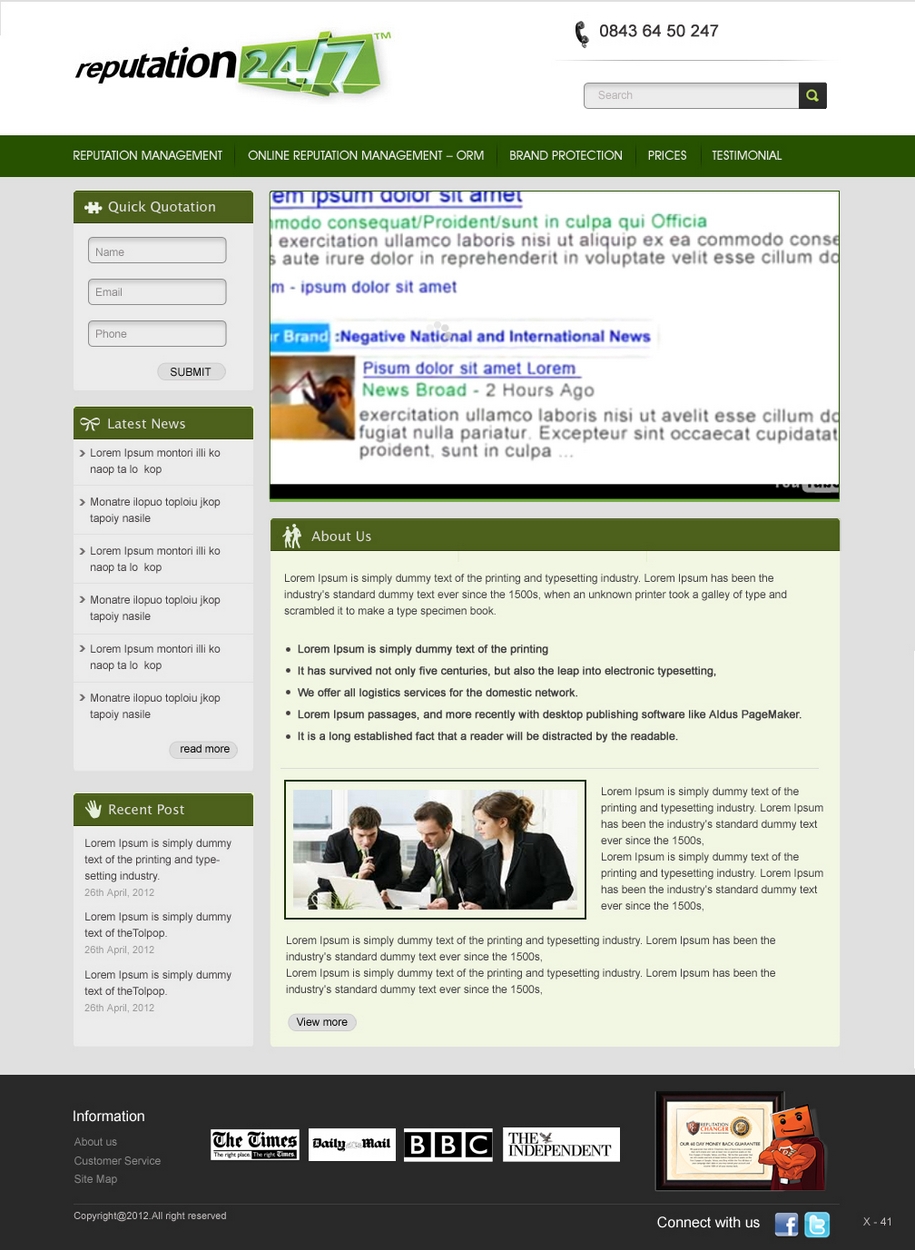 Web Design by pb for this project | Design #790040