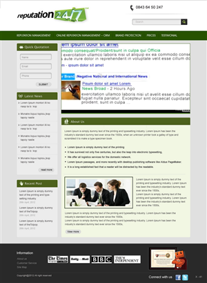 Web Design by pb for this project | Design: #790040