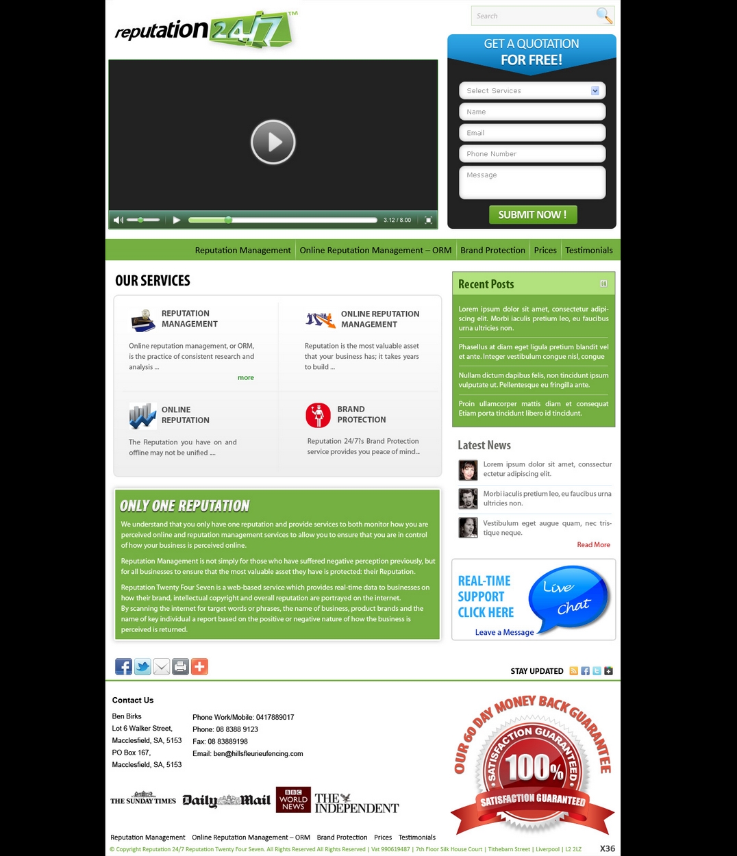 Web Design by pb for this project | Design #792257