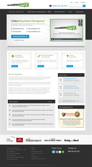 Web Design by the-lion-king for this project | Design: #796758
