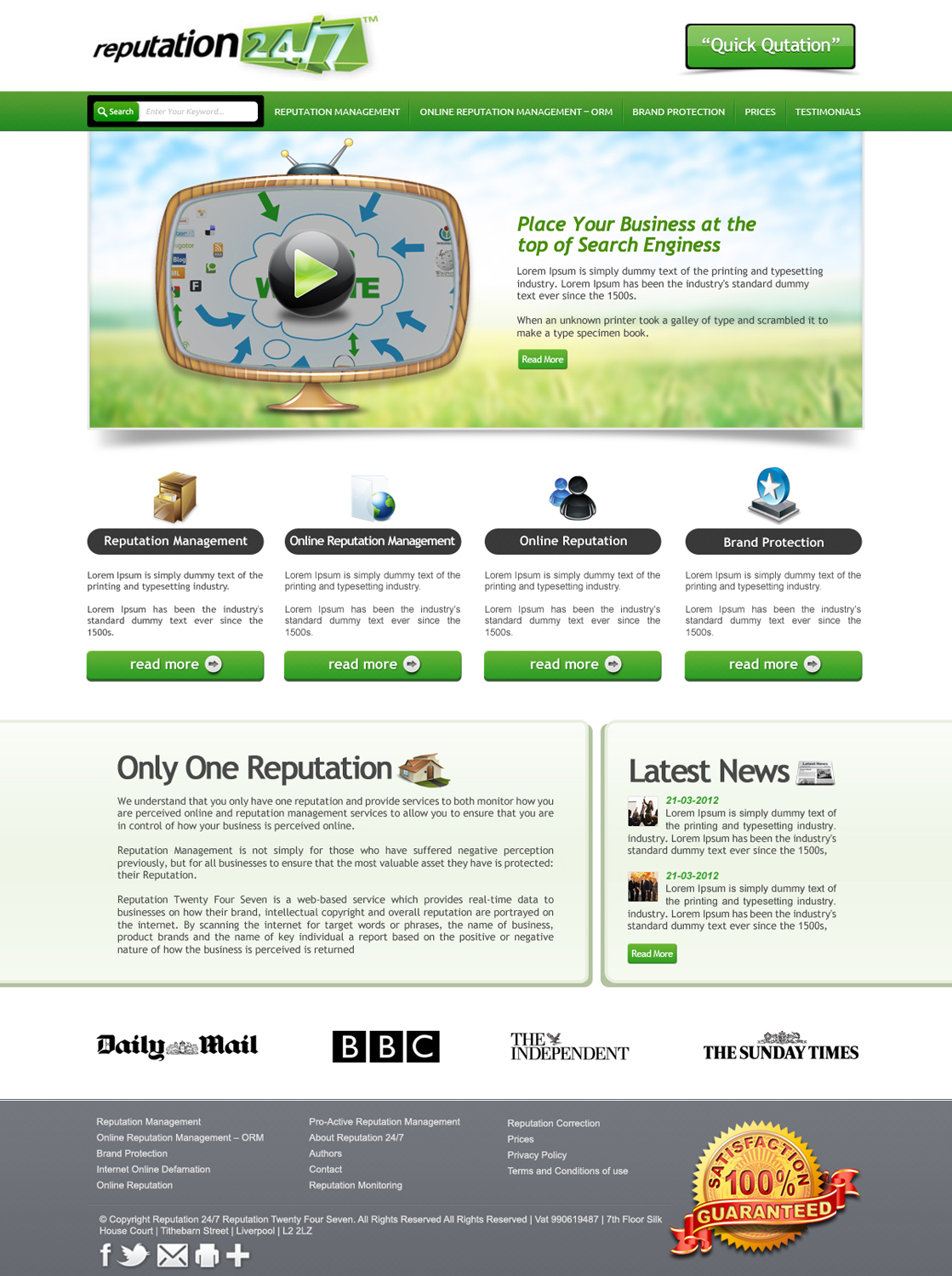 Web Design by OM for this project | Design #799851