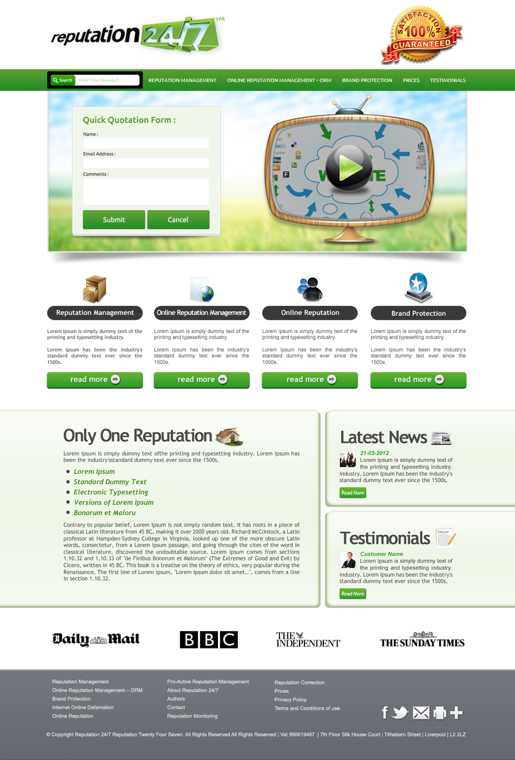 Web Design by OM for this project | Design #825652