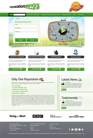 Web Design by OM for this project | Design: #825652