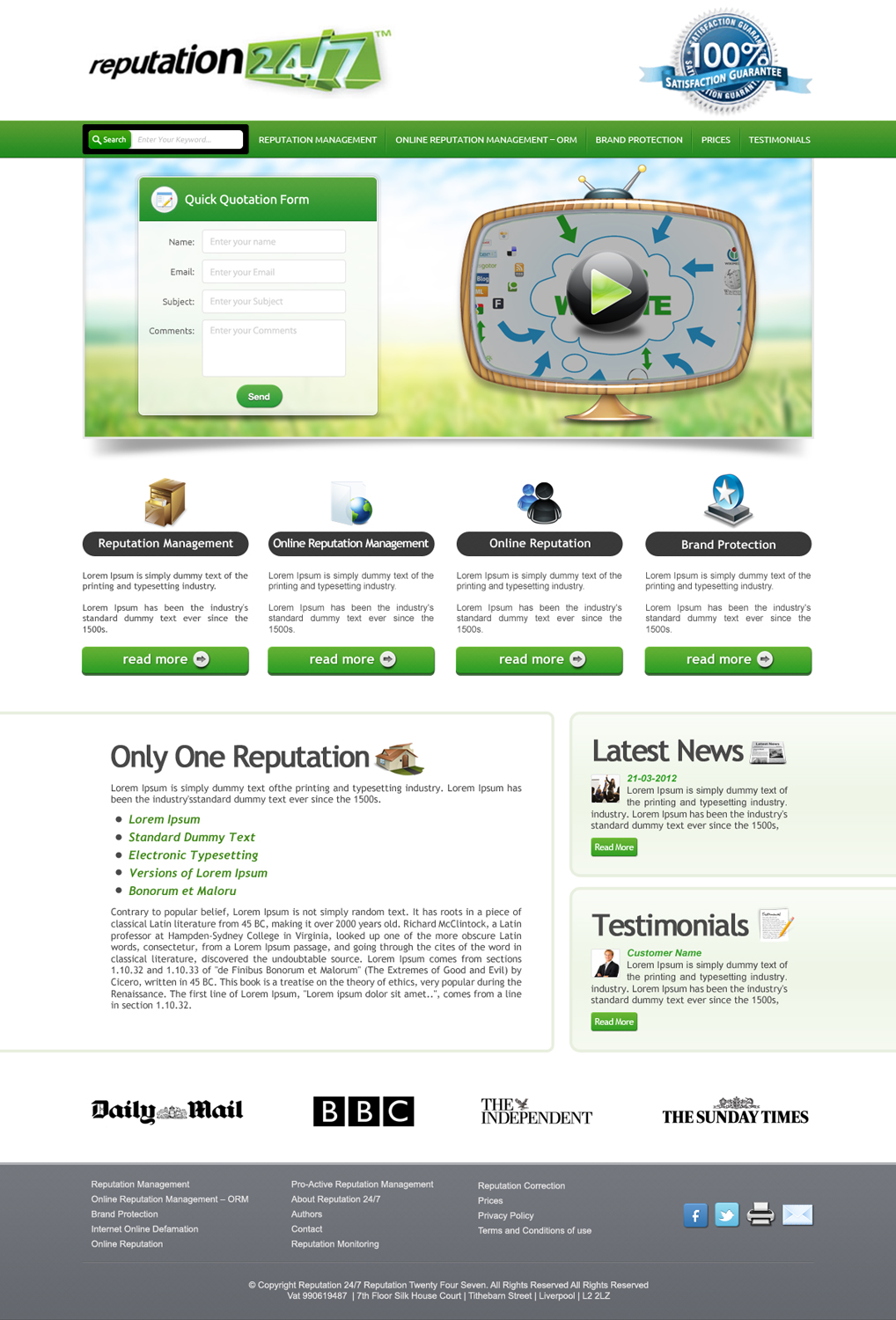 Web Design by OM for this project | Design #825654