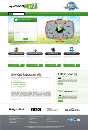 Web Design by OM for this project | Design: #825654