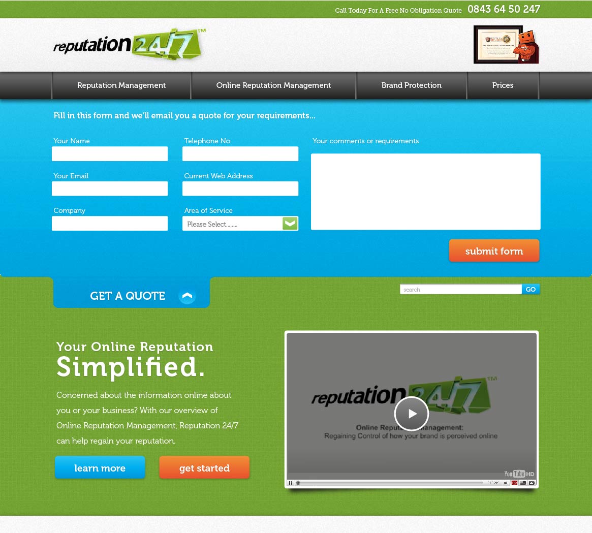 Web Design by His-P Design Studio for this project | Design: #830779
