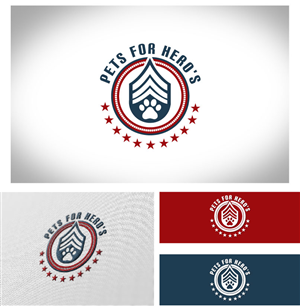 Logo Design by uniquetarget for Pets For Heroes | Design: #3220220