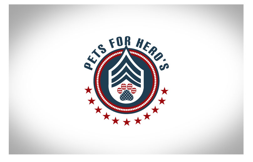 Logo Design by uniquetarget for Pets For Heroes | Design #3227629