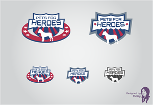 Logo Design by nelly.kaz for Pets For Heroes | Design #3289925