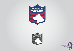 Logo Design by nelly.kaz for Pets For Heroes | Design: #3290376