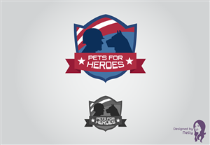 Logo Design by nelly.kaz for Pets For Heroes | Design: #3290786