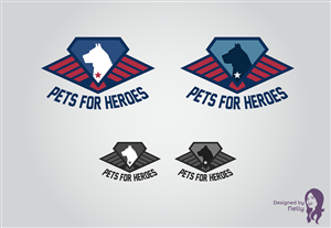 Logo Design by nelly.kaz for Pets For Heroes | Design: #3290914