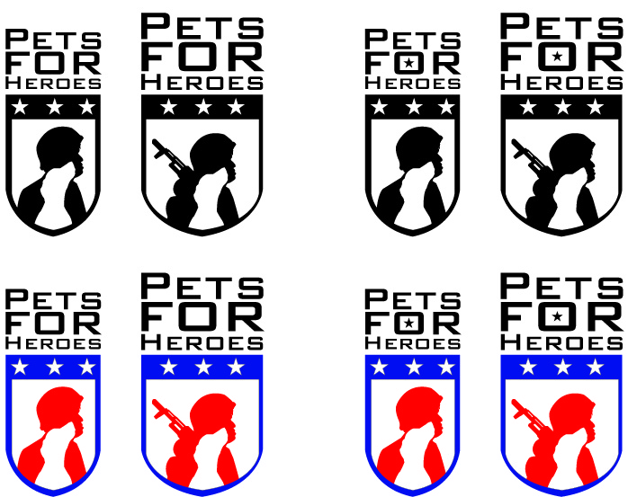 Logo Design by J3Art&Design for Pets For Heroes | Design #3285648