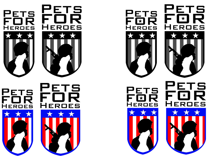 Logo Design by J3Art&Design for Pets For Heroes | Design #3285656