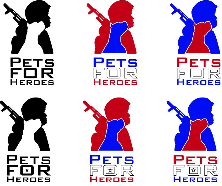 Logo Design by J3Art&Design for Pets For Heroes | Design #3285659