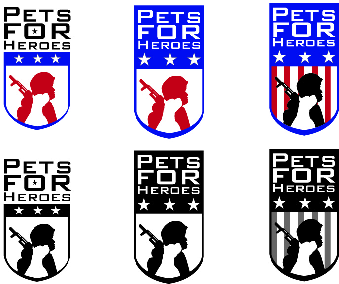 Logo Design by J3Art&Design for Pets For Heroes | Design #3285662