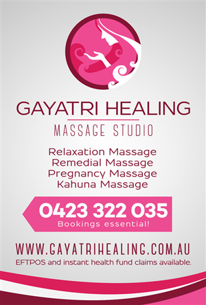 Signage Design by Eddie Ech for Gayatri Healing | Design: #3248693