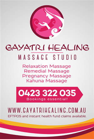 Signage Design by Eddie Ech for Gayatri Healing | Design: #3248695