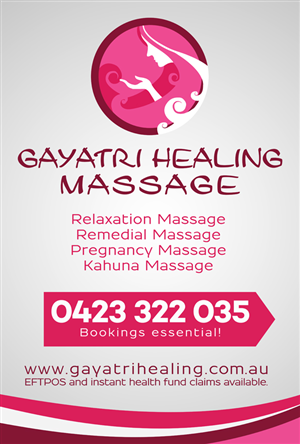 Signage Design by Eddie Ech for Gayatri Healing | Design: #3291566