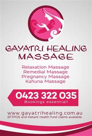 Signage Design by Eddie Ech for Gayatri Healing | Design: #3291567