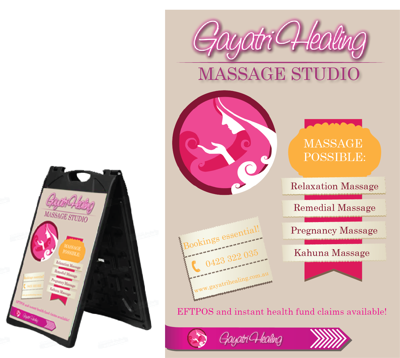 Schilder-Design von alex989 für Gayatri Healing | Design #3236574