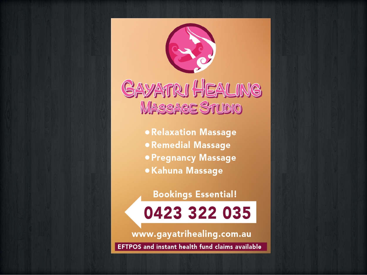 Signage Design by Shahzad Kashif for Gayatri Healing | Design #3254414