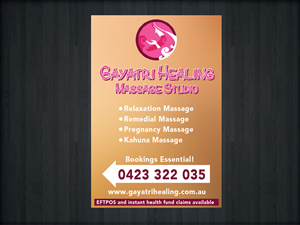 Signage Design by Shahzad Kashif for Gayatri Healing | Design: #3254414