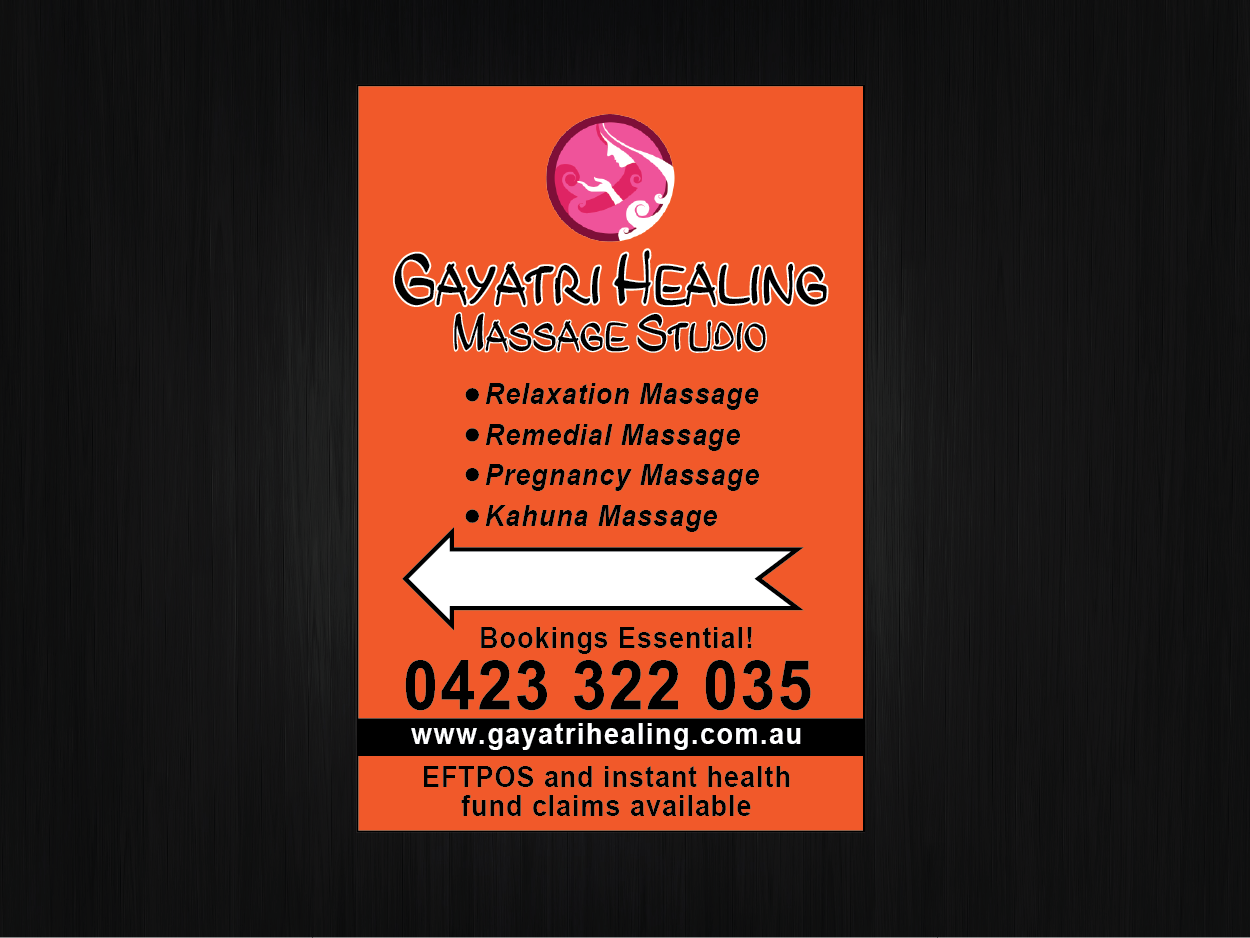 Signage Design by Shahzad Kashif for Gayatri Healing | Design #3262129
